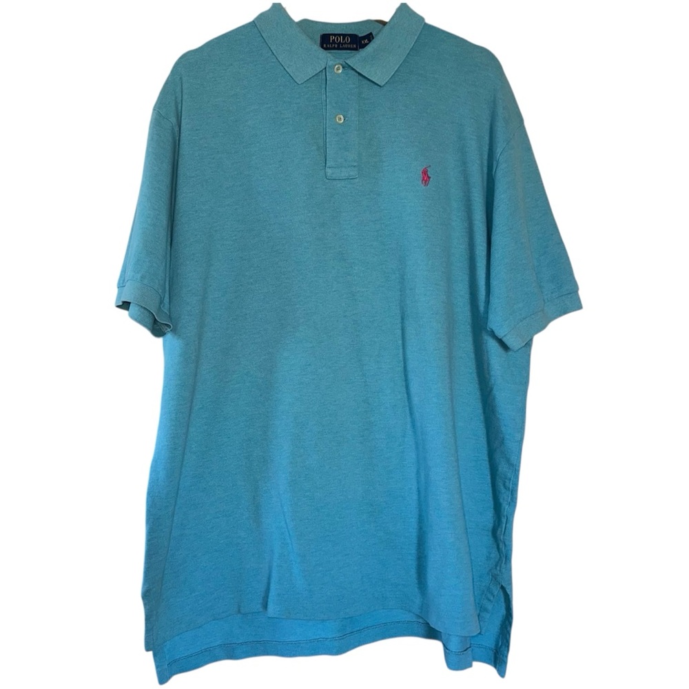POLO RALPH LAUREN The Polo Men's Classic-Fit Shirt XXL Blue Cotton